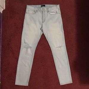 Men’s Gap Skinny Lightweight Bleach Blue Denim